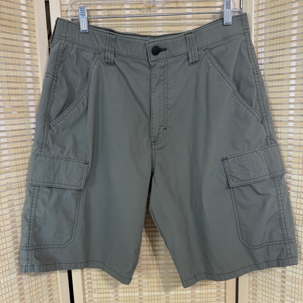Wrangler ATG Shorts Mens Size 32 Green Cargo All Terrain Gear